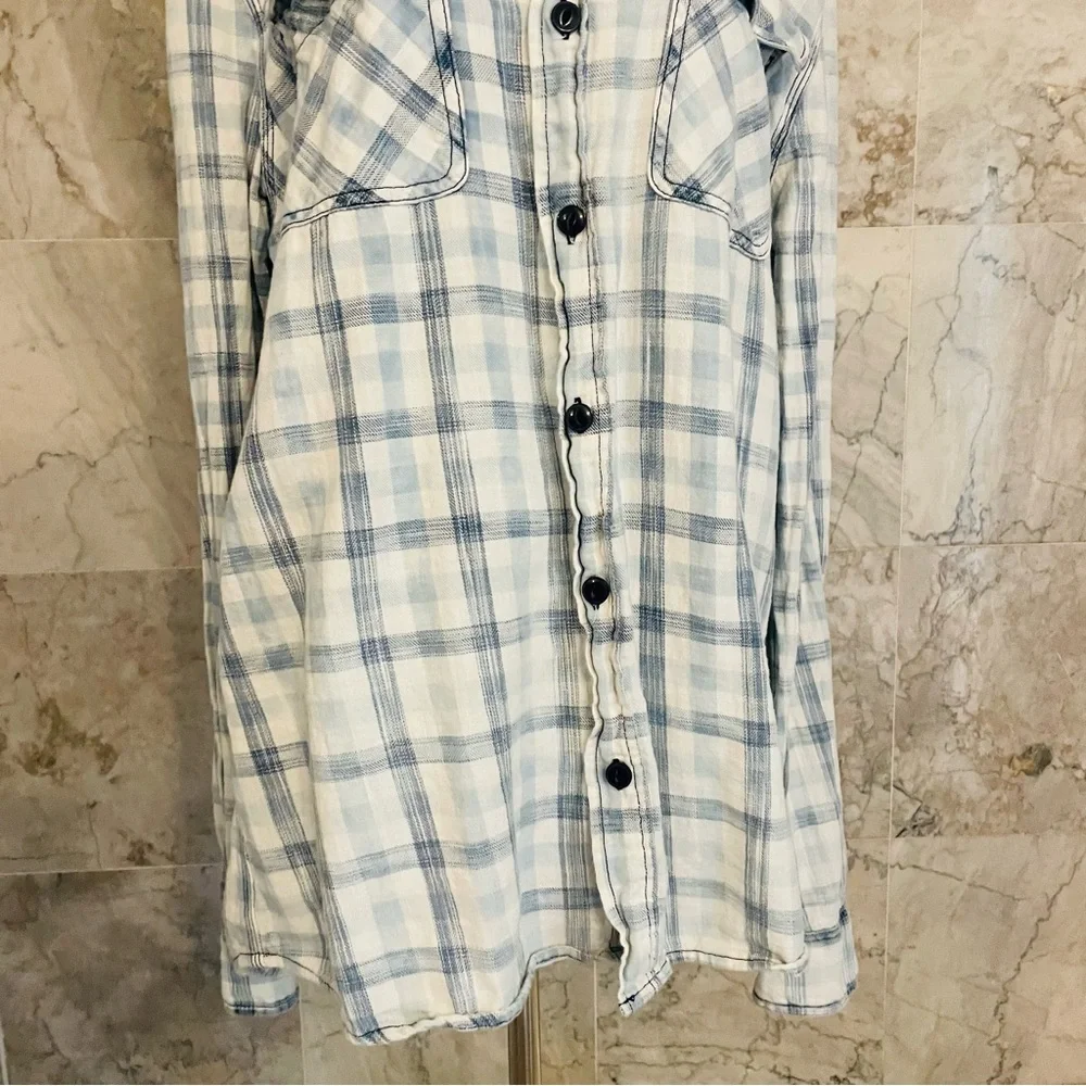 True Religion Plaid Button Up Long Sleeve Shirt